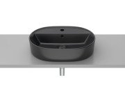 Раковина для ванної кімнати Roca Gap 55х40 см сантехнічна кераміка чорний матовий A3270Y0080