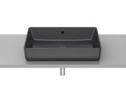 Раковина для ванної Roca Gap 60х37 см сантехнічна кераміка чорний матовий A3270Y2080