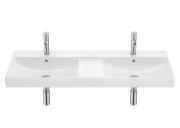 Раковина для ванної Roca Ona 120x46 см подвійна Fineceramic® білий A32768B000