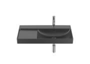 Раковина для ванної Roca Ona 80x46 см чаша праворуч Fineceramic® чорний матовий A327688080
