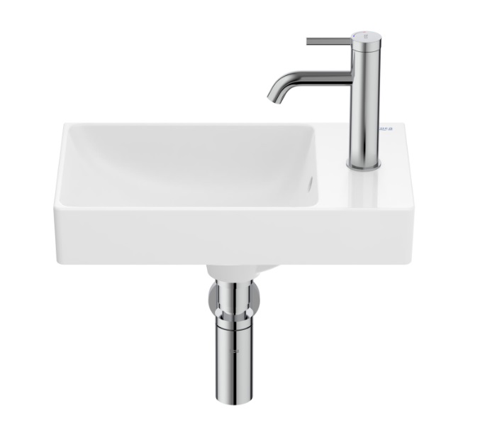 Раковина для ванной Roca Ona 45x26 см чаша слева Fineceramic® белый A327681000