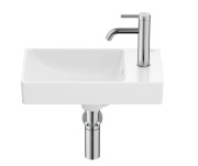 Раковина для ванной Roca Ona 45x26 см чаша слева Fineceramic® белый A327681000