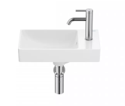 Раковина для ванной Roca Ona 45х26 см чаша слева Fineceramic® белый A327681004