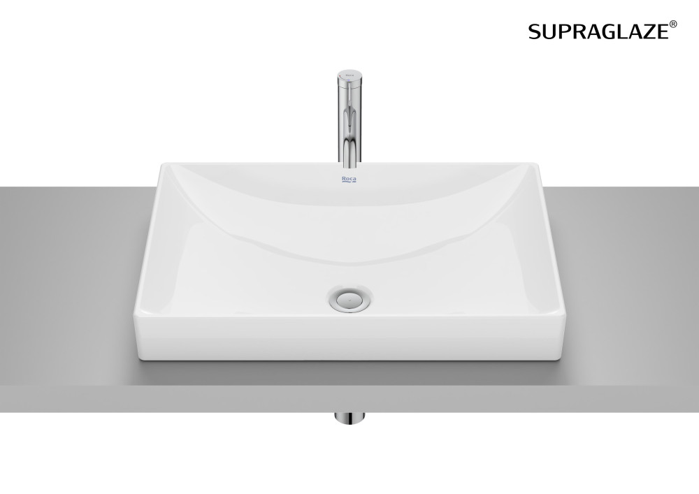 Раковина для ванної Roca Ona 60х40 см Fineceramic® Supraglaze® білий A32768MS00