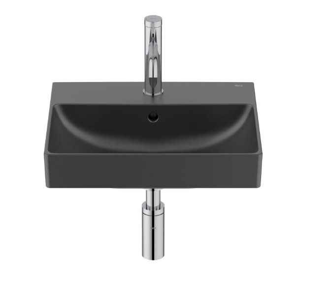 Раковина для ванної Roca Ona 45x36 см Fineceramic® чорний матовий A327682080