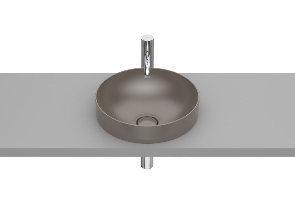 Раковина для ванной Roca Inspira ⌀37 см Fineceramic® кофейный A32752R660