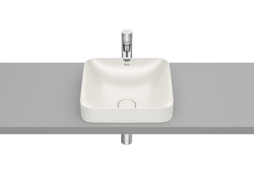Раковина для ванної Roca Inspira 37х37 см Fineceramic® бежевий A32753R650