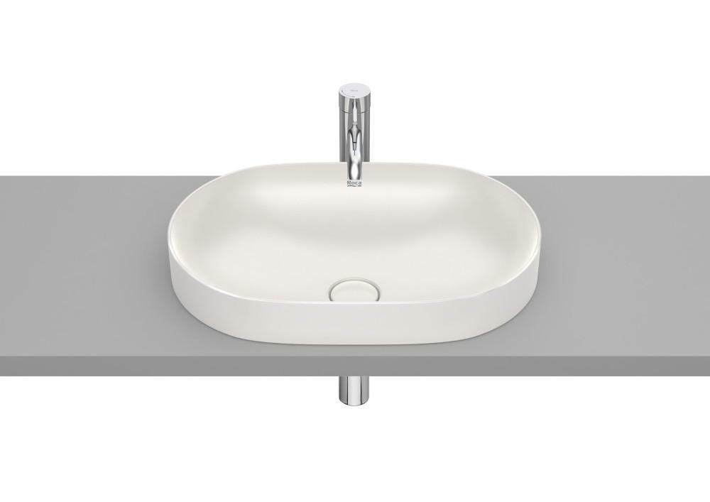 Раковина для ванной Roca Inspira 55х37 см Fineceramic® бежевый A327527650