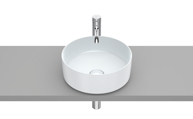 Раковина для ванной Roca Inspira ⌀37 см Fineceramic® жемчужный A327523630