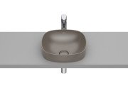 Раковина для ванної Roca Inspira 37х37 см Fineceramic® кавовий A32750R660