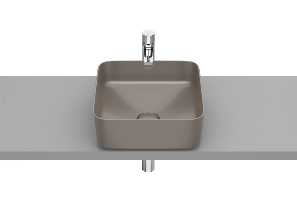 Раковина для ванної Roca Inspira 37х37 см Fineceramic® кавовий A327532660