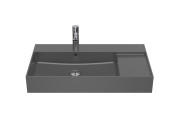 Раковина для ванной Roca Inspira 80х49 см чаша слева Fineceramic® оникс A32752B640