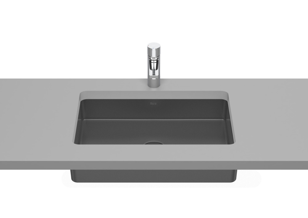 Раковина для ванної Roca Inspira 54х32 см під стільницю Fineceramic® онікс A327535640