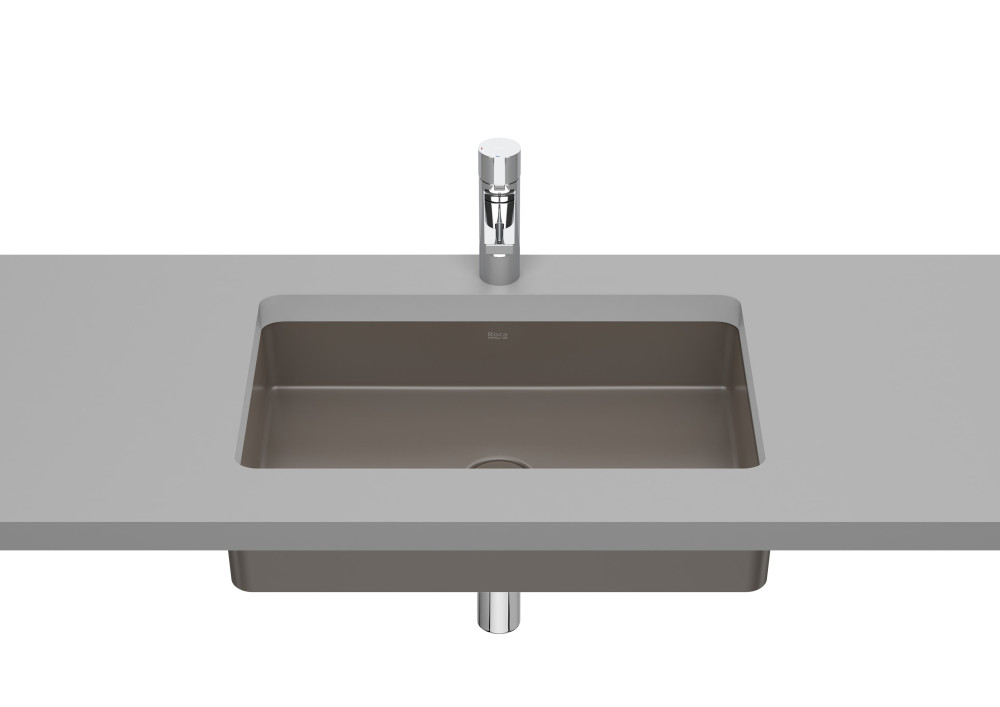 Раковина для ванної Roca Inspira 54х32 см під стільницю Fineceramic® кавовий A327535660