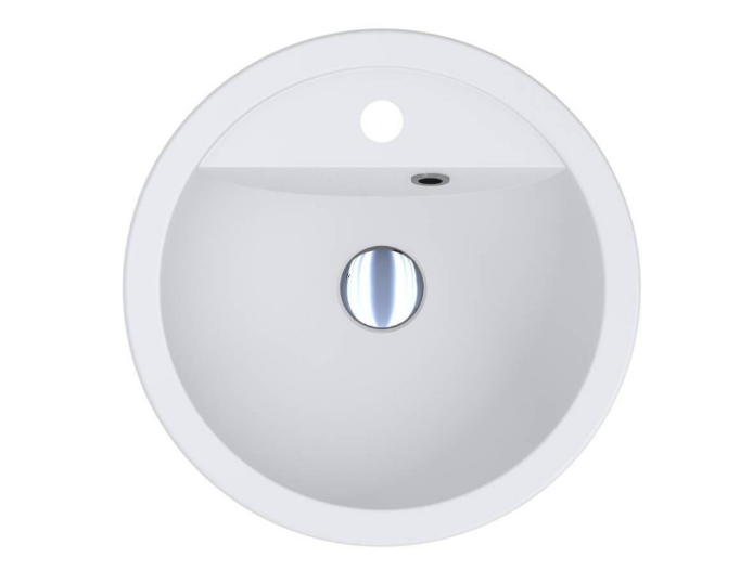 Раковина для ванної MIRAGGIO SULAWESI 43х43 см Miramarble Matt білий 0000743