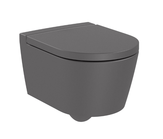 Унітаз підвісний Roca Inspira Rimless 37х48 см сантехнічна кераміка онікс A346528640