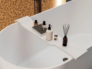 Полочка для душа Miraggio Verona 90х15 см Mirasoft белый матовый 0002779