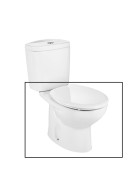 Чаша унитаза-компакта Roca Victoria 35,5х65,5 см сантехническая керамика белый A342392000