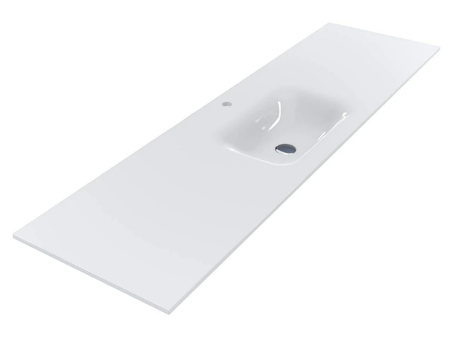 Раковина для ванной Miraggio Jessel 1800 Miramarble белый глянцевый 0002701