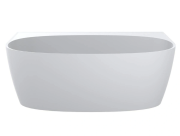 Ванна из искусственного камня Miraggio Anna 160x85 см литой мрамор Mirasoft Technology белый матовый 0001717