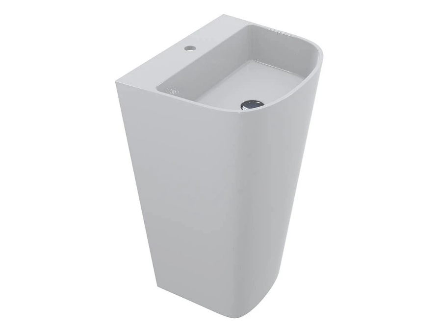 Раковина для ванної Miraggio HALIFAX підлогова 53х43 см Miramarble білий глянсовий 0000532