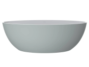 Ванна из искусственного камня Miraggio Madonna 180x80 см литой мрамор Miramarble матовый синий 0001802