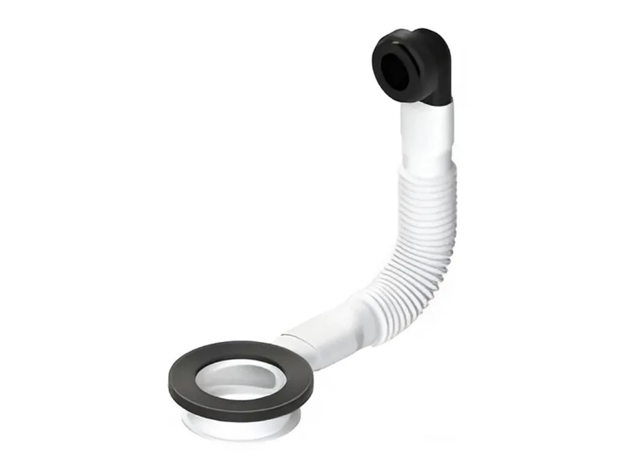 Перелив для раковини LBPlast пластик чорний 9000401-NS