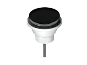Донний клапан click-clack L.B.Plast пластик матовий чорний LI232-N