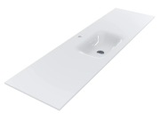 Раковина для ванної Miraggio Jessel 1800 Miramarble білий глянсовий 0002701