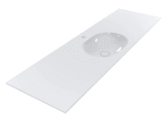 Раковина для ванной Miraggio NEW YORK 1850 Miramarble белый глянцевый 69125563