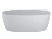 Ванна зі штучного каменю Miraggio Anna 160x85 см литий мармур Mirasoft Technology білий матовий 0001717