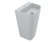 Раковина для ванної Miraggio HALIFAX підлогова 53х43 см Miramarble білий глянсовий 0000532