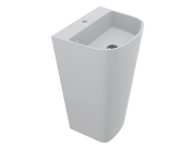 Раковина для ванної Miraggio HALIFAX підлогова 53х43 см Miramarble білий глянсовий 0000532