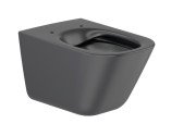 Унитаз подвесной Roca Gap Rimless 34,7х54 см сантехническая керамика черный матовый A34647L080