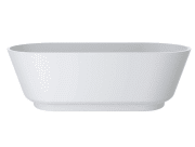 Ванна із штучного каменю Miraggio Siena 180x80 см Miramarble глянсовий білий 0002285