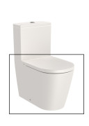 Чаша унитаза-компакта Roca Inspira Rimless 37,5х64,5 см сантехническая керамика бежевый A342526650