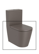Чаша унитаза-компакта Roca Inspira Rimless 37,5х64,5 см сантехническая керамика кофейный A342526660