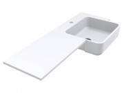 Раковина для ванной Miraggio Fontana R Matt 104х45 см Miramarble Matt белый матовый 0001894