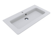 Раковина для ванной Miraggio Rostriks Tres Matt 80х42 см Miramarble Matt белый матовый 0002200