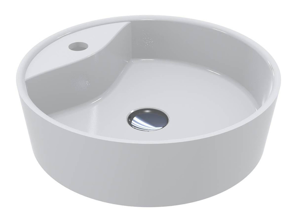 Раковина для ванной Miraggio Country 42х42 см Miramarble белый глянцевый 0002282