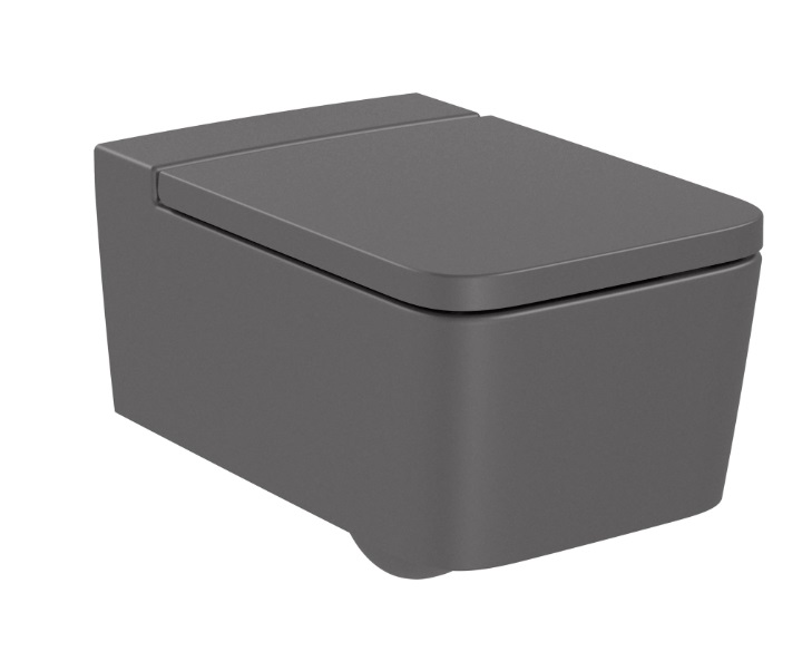 Унітаз підвісний Roca Inspira Rimless 37х56 см сантехнічна кераміка онікс A346537640