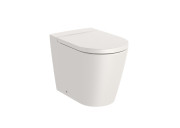 Унитаз напольный Roca Inspira Rimless 37х56 см сантехническая керамика бежевый A347526650