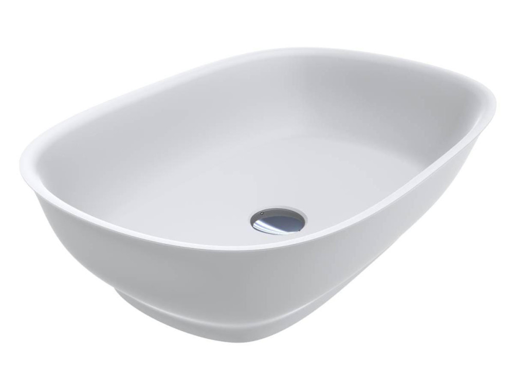 Раковина для ванной Miraggio Santorini Matt 60х41 см Miramarble Matt белый матовый 0002422