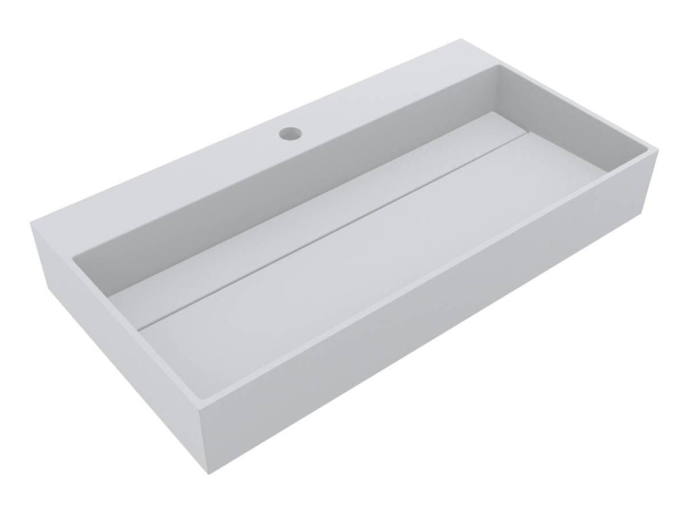 Раковина для ванной Miraggio Island Matt 800 Miramarble Matt белый матовый 0002442