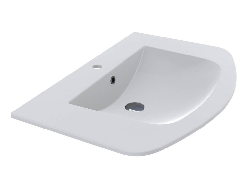 Раковина для ванної Miraggio Dea Matt 800 Miramarble Matt білий матовий 0002452