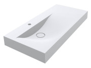 Раковина для ванної Miraggio Viola 1000 L Matt 100х46 см Miramarble Matt білий матовий 0002659