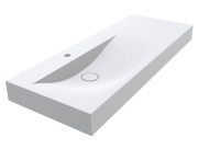 Раковина для ванної Miraggio Viola 1200 L Matt 120х46 см Miramarble Matt білий матовий 0002660