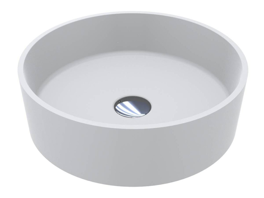 Раковина для ванной Miraggio Bergamo 400 Matt 40х40 см Miramarble Matt белый матовый 0002672