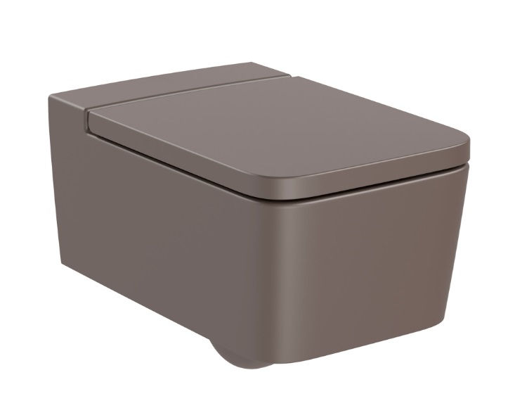Унітаз підвісний Roca Inspira Rimless 37х56 см сантехнічна кераміка кавовий A346537660