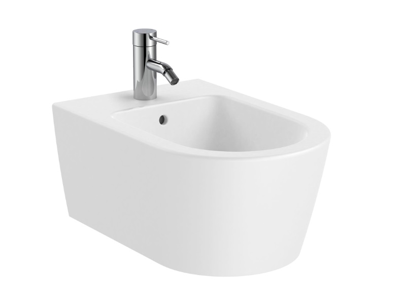 Биде подвесное Roca Inspira 37х56 см сантехническая керамика белый матовый A357525620